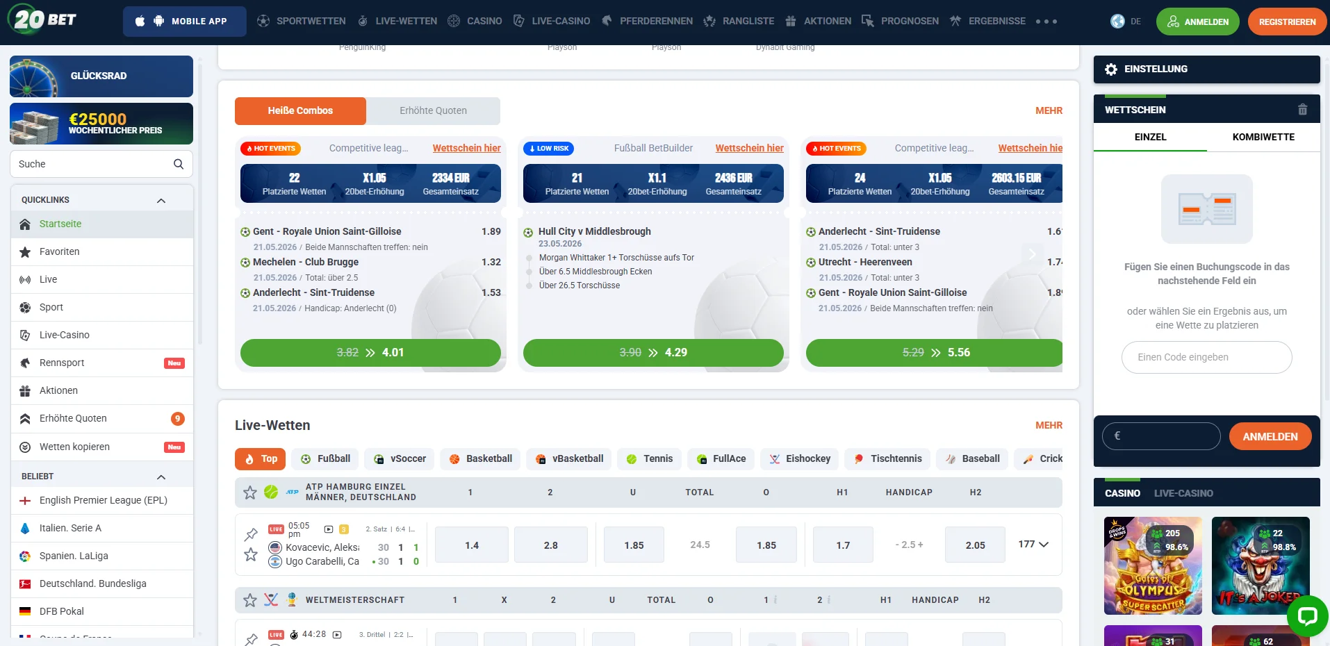 Wettanbieter ohne OASIS Sportwetten
